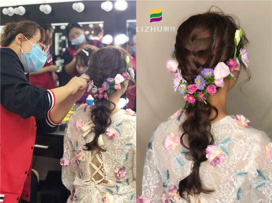 南寧化妝課堂：“鮮花”編發(fā)，做美美的鮮花新娘