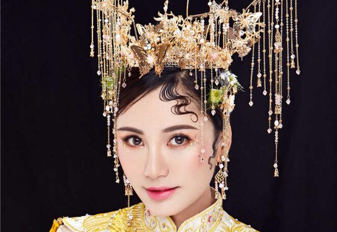 中式新娘妝的注意事項(xiàng)，廣西化妝課堂總結(jié)好了