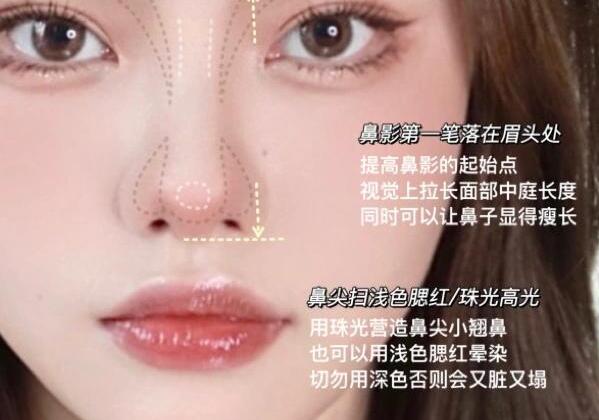 圓臉超自然修容教程，南寧化妝學(xué)校分享