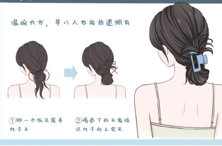 鯊魚夾發(fā)型教程，南寧扎發(fā)培訓(xùn)造型課