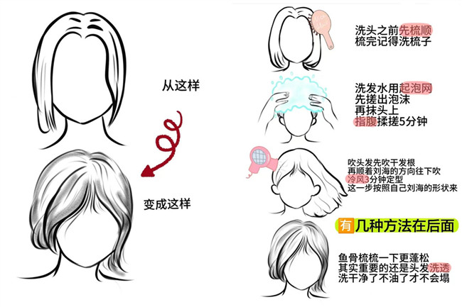 廣西燙發(fā)：如何讓八字劉海變蓬松？