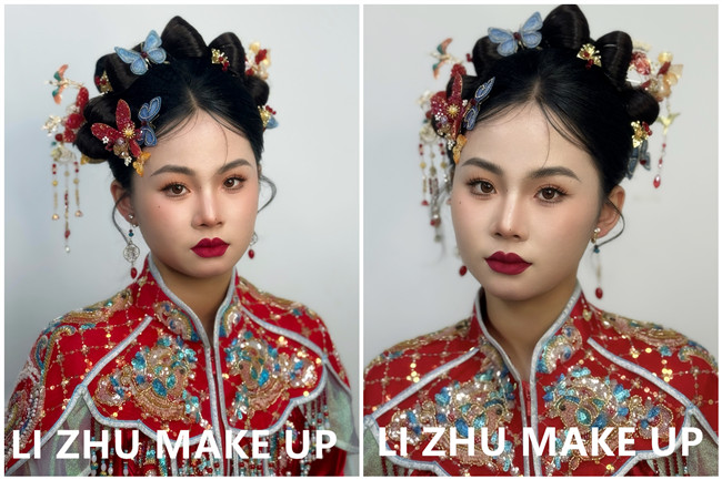 國風(fēng)秀禾造型，廣西影樓新娘寫真作品