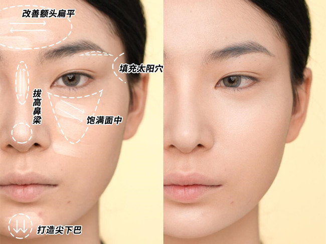 南寧美妝教學：光影化妝術(shù)教程，打造骨感臉