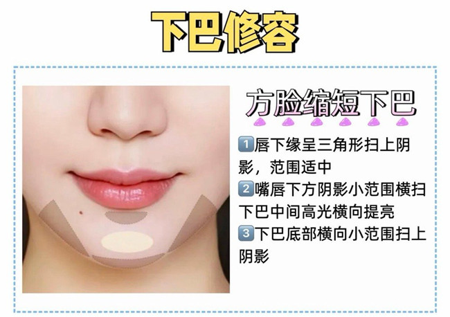 南寧化妝師：不同下巴如何修容？