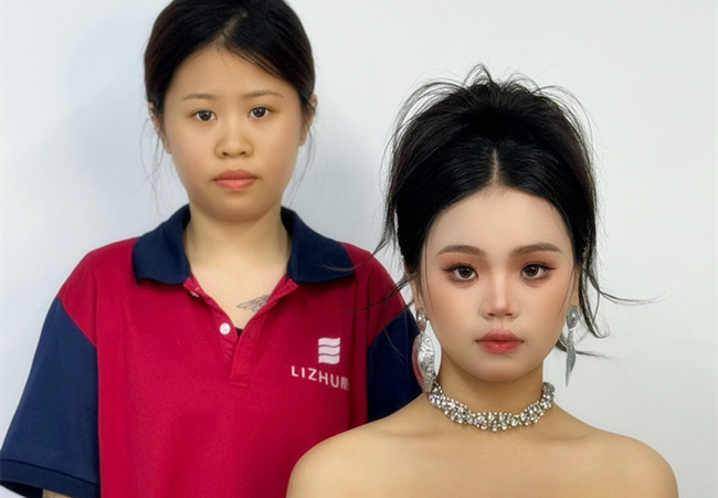 泰式禮服造型，廣西彩妝學校排行前十學員作品