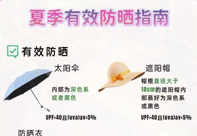 夏季如何有效防曬，美容護膚零基礎(chǔ)