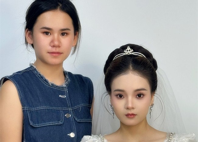 新娘造型，廣西影樓化妝培訓(xùn)學(xué)員作品