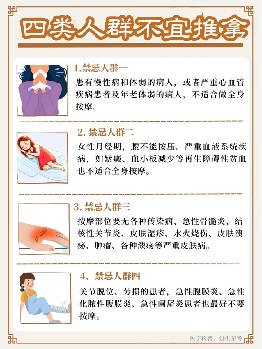 不建議推拿的人群，南寧學(xué)美容美體健康