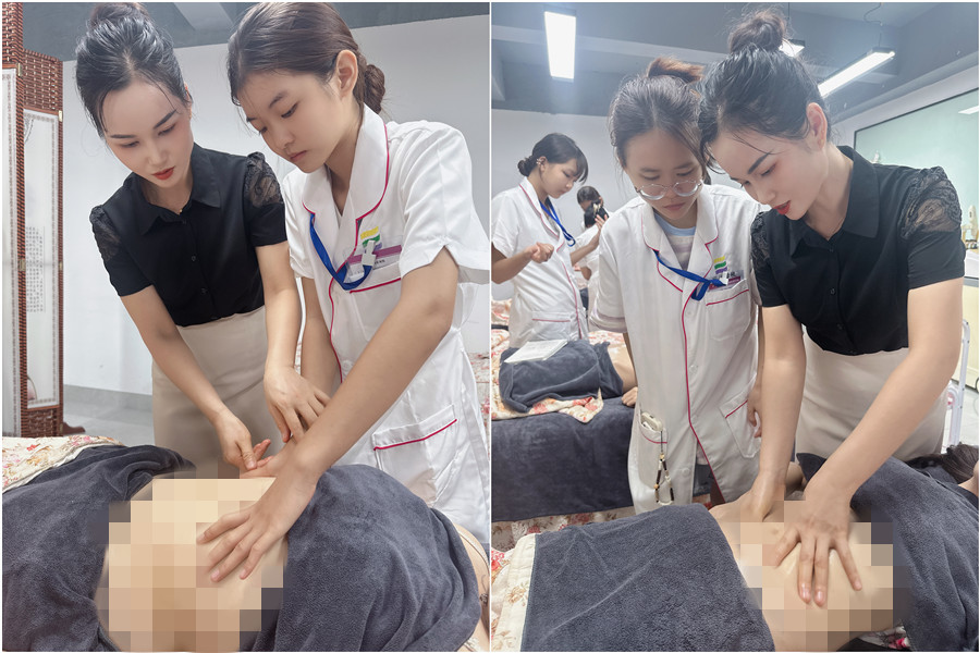 廣西美容美體教程：揉按腹部如何發(fā)力？
