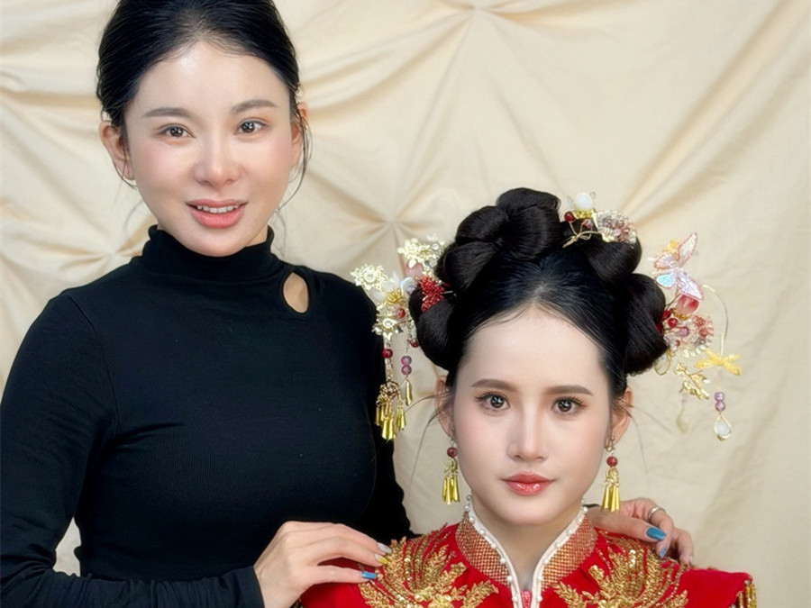 婚禮秀禾造型，南寧彩妝學(xué)校前十學(xué)員作品